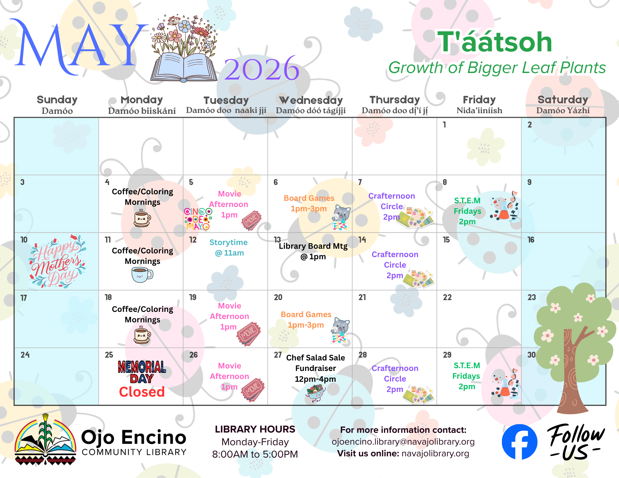 T'ą́ą́tsoh "Growth of Bigger Plants" — May 2026